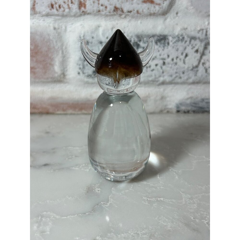 RARE! VTG Art Glass Randsfjord Glassverk Handmade Norway Viking Paperweight